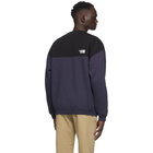 VETEMENTS Black and Navy Cut Up Logo Sweatshirt