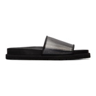 Doublet Black Invisible Lenticular Sandals