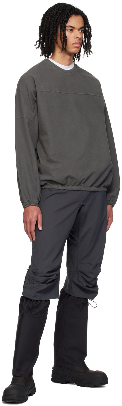 GR10K Gray Paneled Sweatshirt