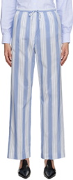 Totême Blue Drawstring Lounge Pants