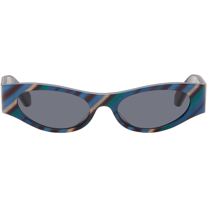 Photo: LOEWE Blue Flash Slim Cateye Sunglasses
