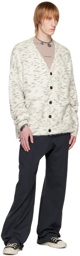 Acne Studios Off-White Button-Up Cardigan