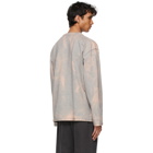 mfpen Grey Bleach Pocket Long Sleeve T-Shirt