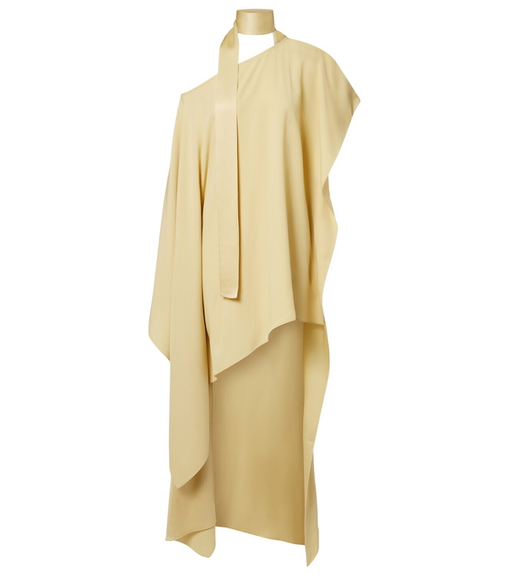 Photo: Taller Marmo Trebbia asymmetric crêpe cady kaftan
