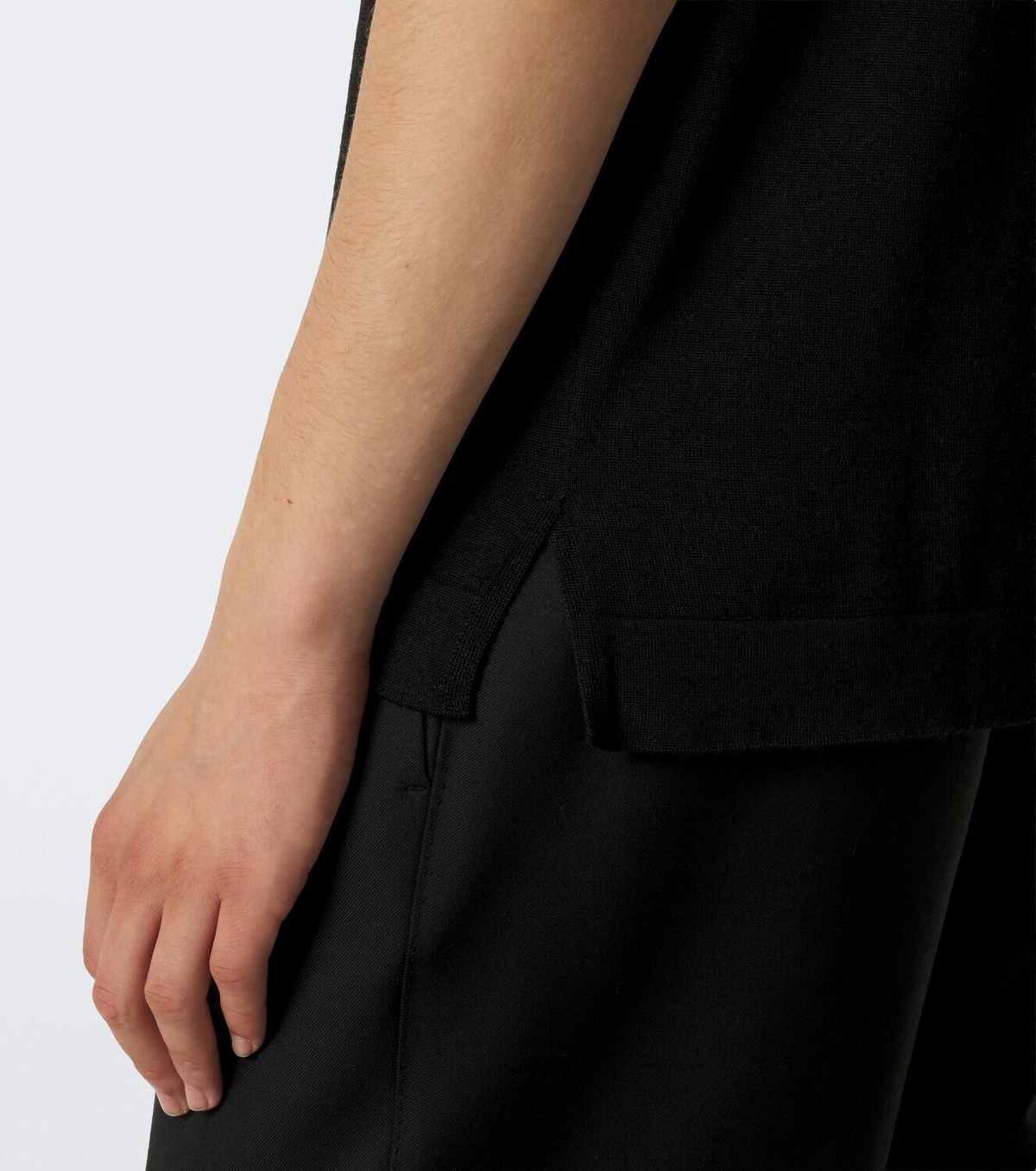 Saman Amel David cashmere and silk polo sweater