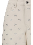 self-portrait Diamante Bow Jeans