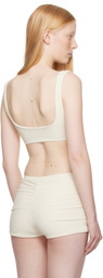 BELLE Off-White Eira Bikini Top