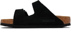 Birkenstock Black Narrow Arizona Soft Footbed Sandals