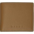 Marni Khaki Contrast Stitching Leather Bifold Wallet