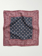 Favourbrook - Osterley Floral-Print Silk Pocket Square
