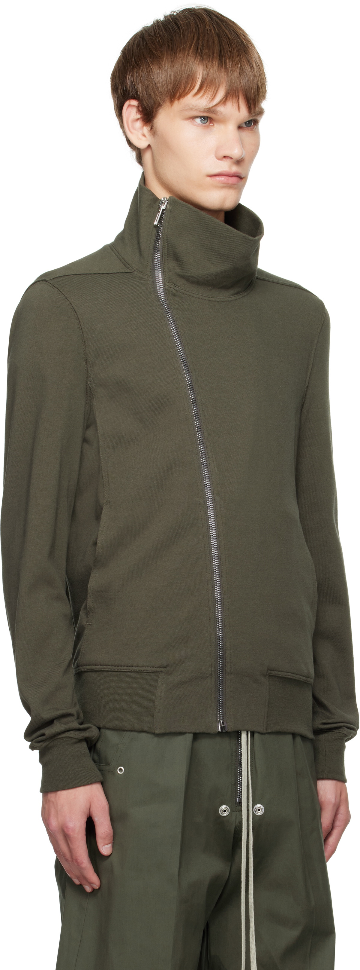 Rick Owens Khaki Concordians Bauhaus Jogger Track Jacket