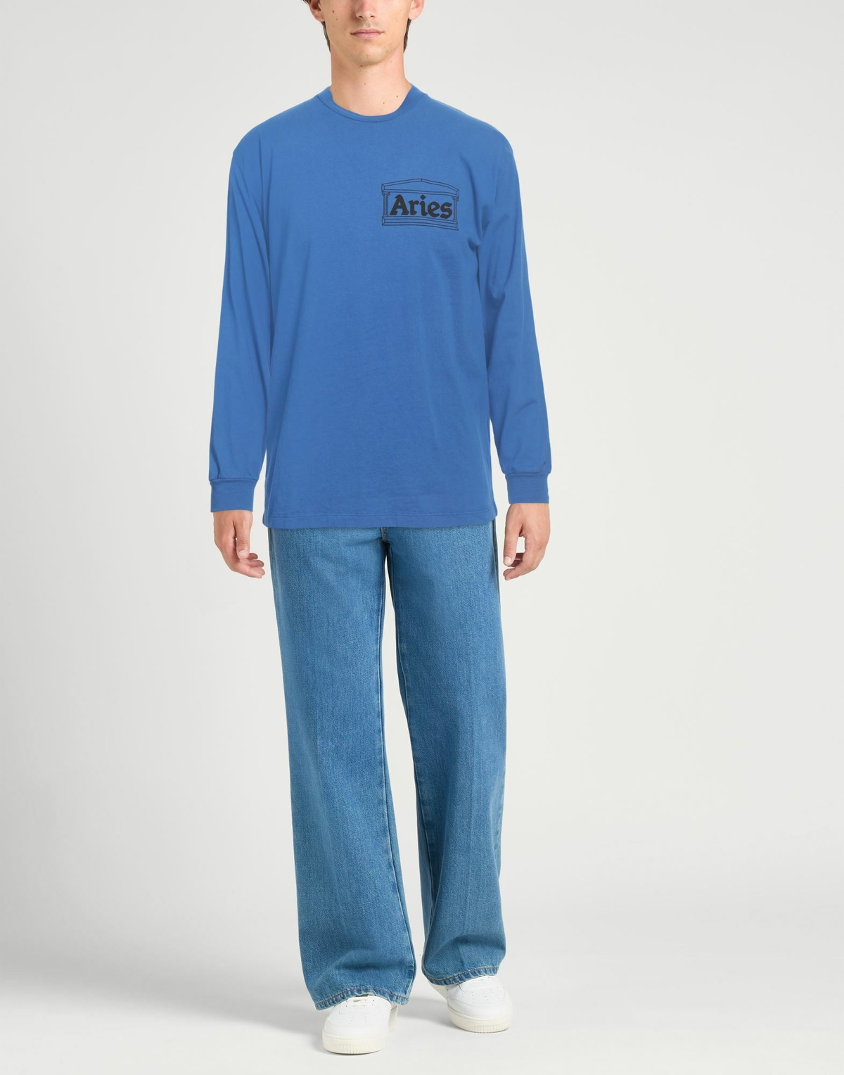 Aries Mens T-shirt in Blue
