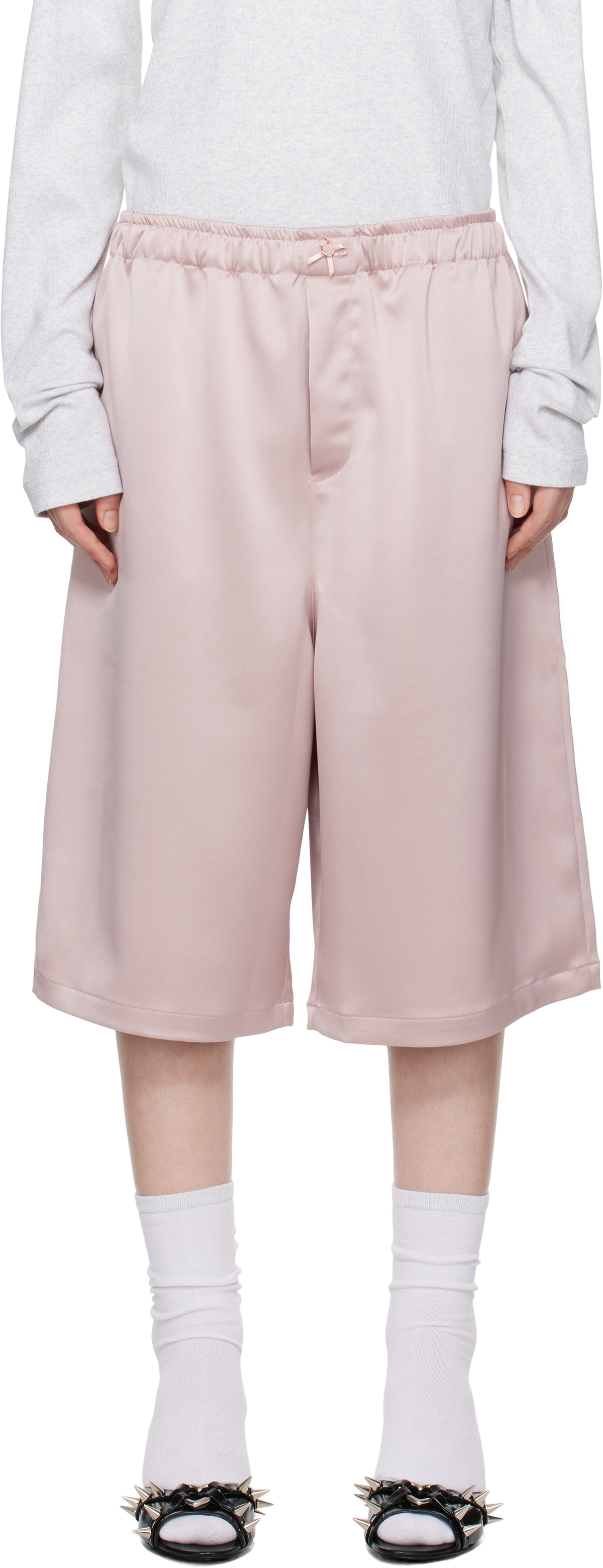 ABRA Pink Satin Shorts