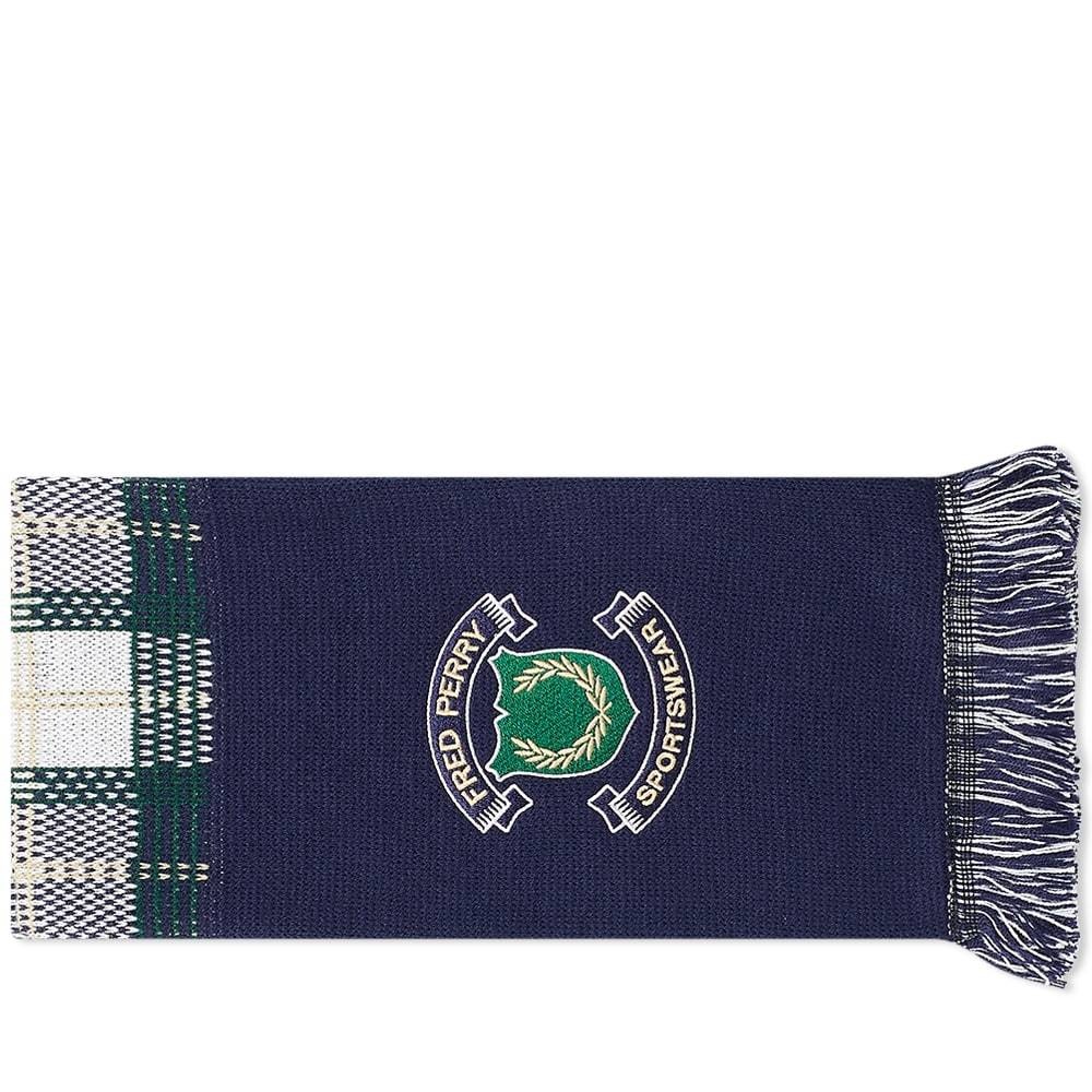 Photo: Fred Perry Authentic Crest Branded Tartan Scarf
