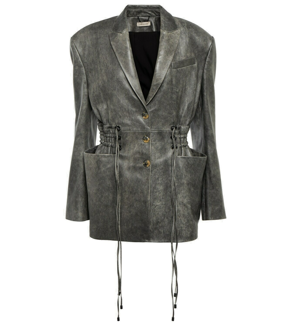 Photo: The Mannei Antibes leather blazer