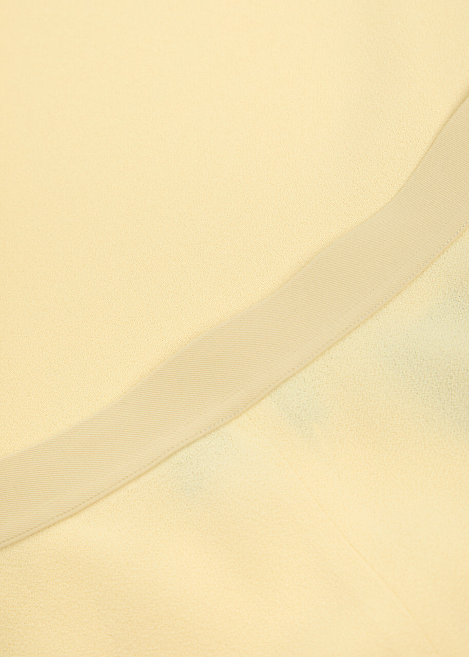 Wardrobe.nyc Straight-leg Crepe Trousers Yellow