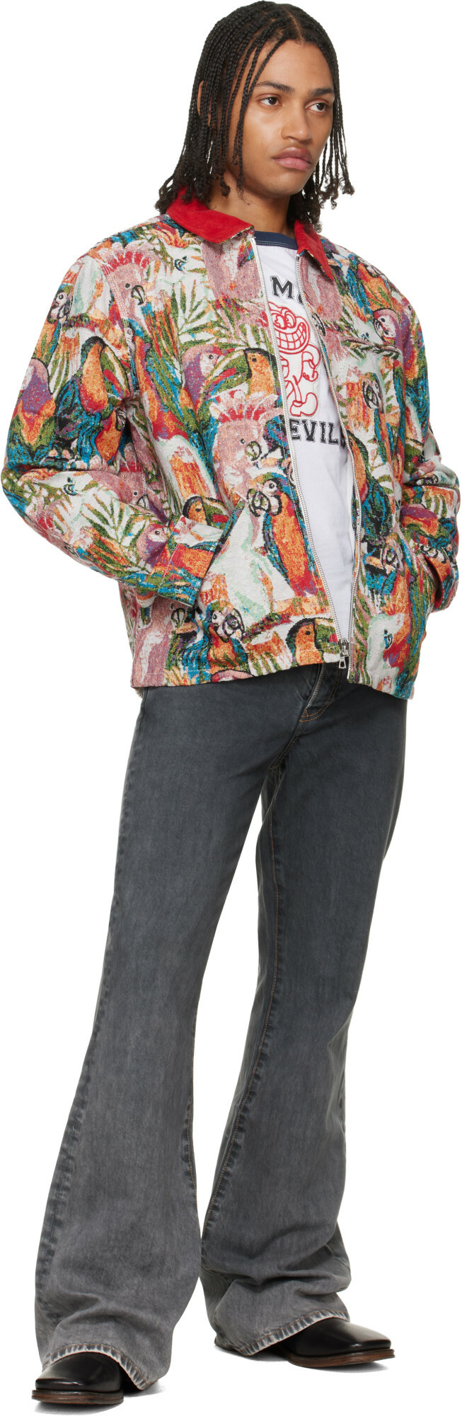 COÛT DE LA LIBERTÉ Multicolor Luke Tropicana Workwear Jacket