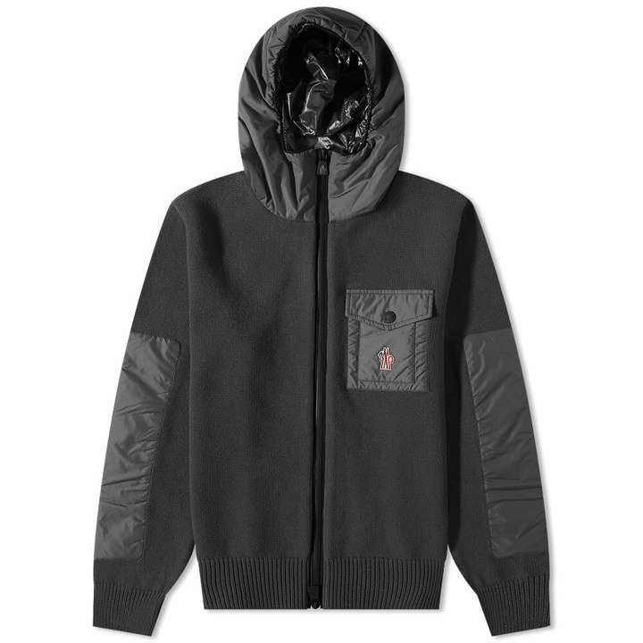 Photo: Moncler Grenoble Men's Nylon Pocket Knit Jacket in Black