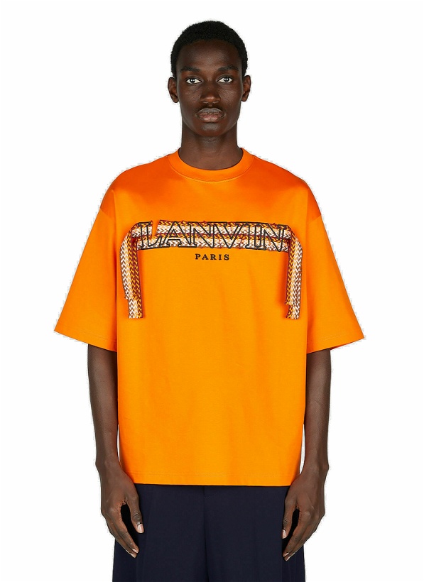 Photo: Lanvin - Curb Lace T-Shirt in Orange