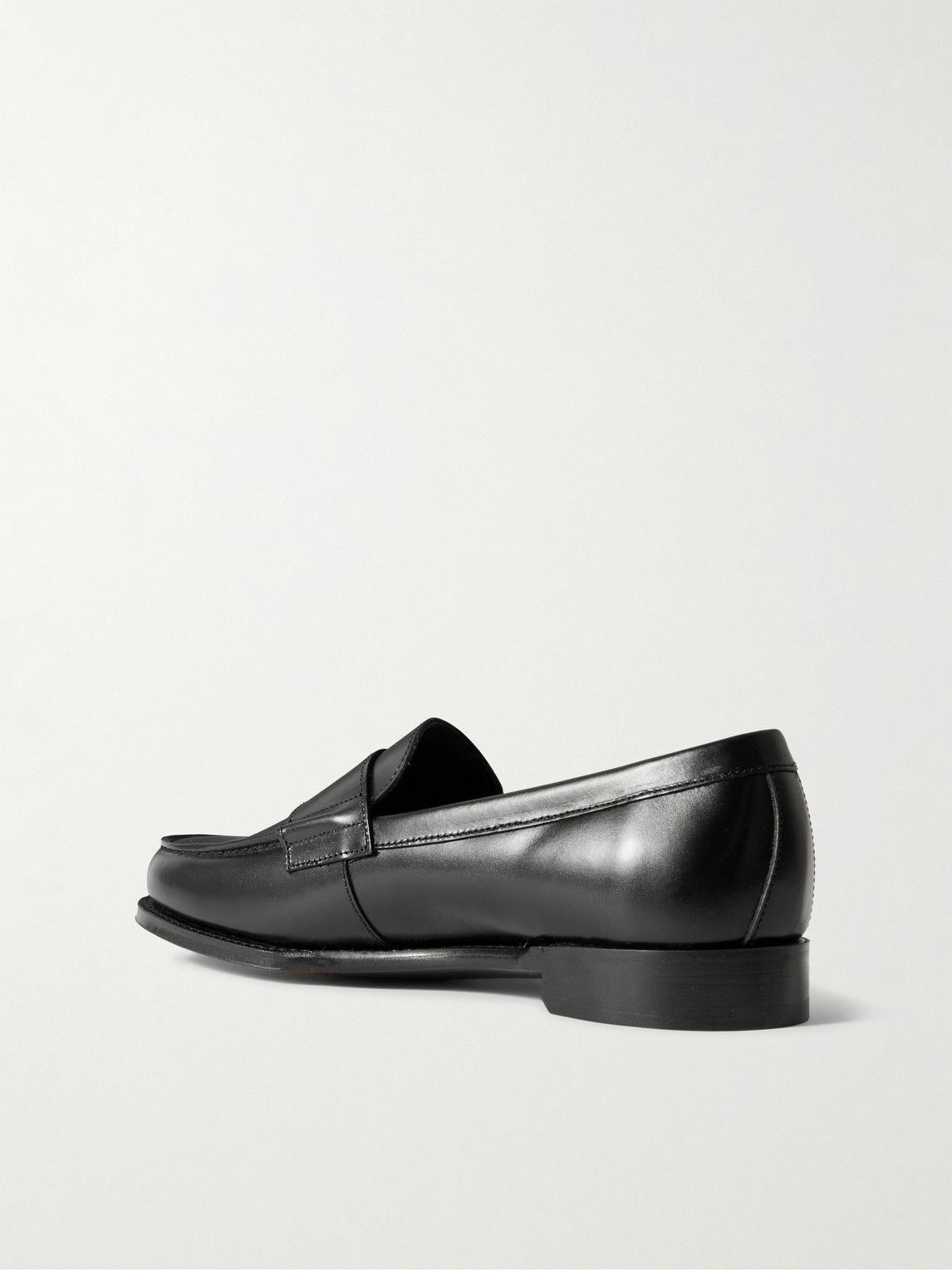Drake's - Charles Leather Penny Loafers - Black