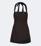 SIR Linen halterneck minidress