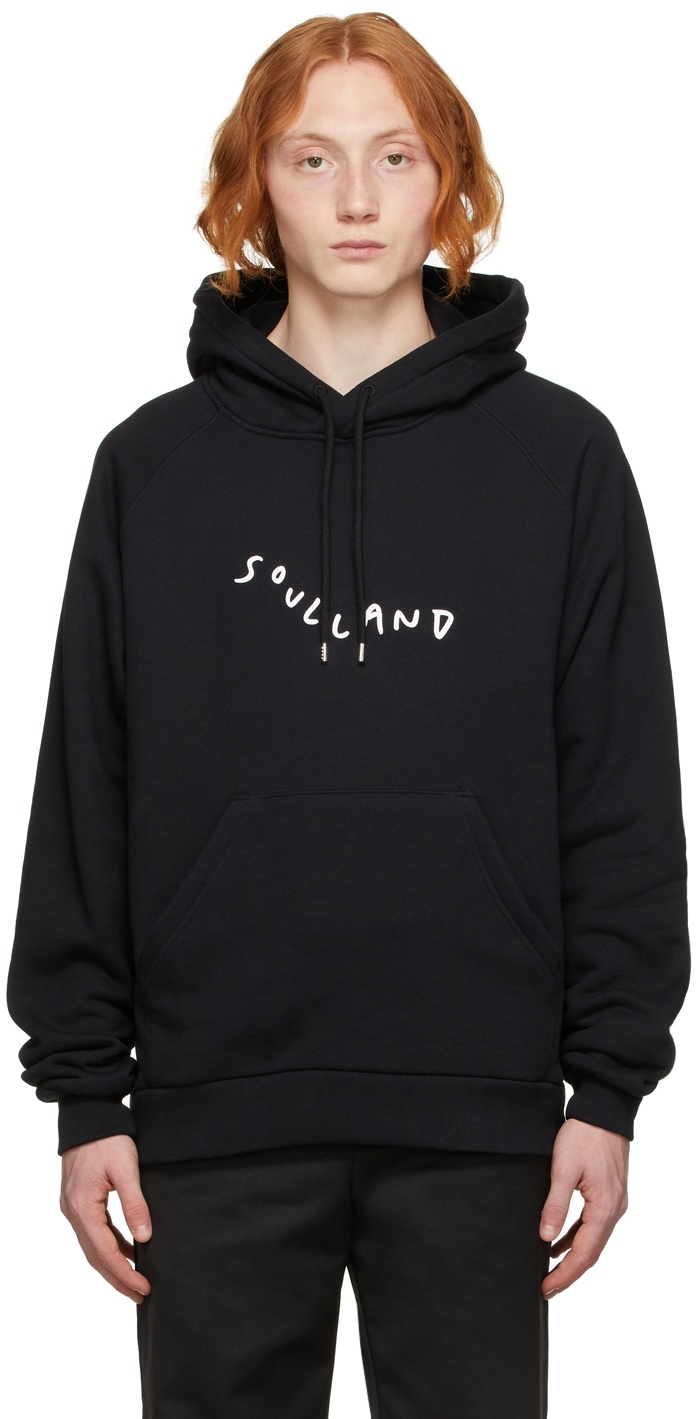 Soulland Black Marker Logo Hoodie Soulland