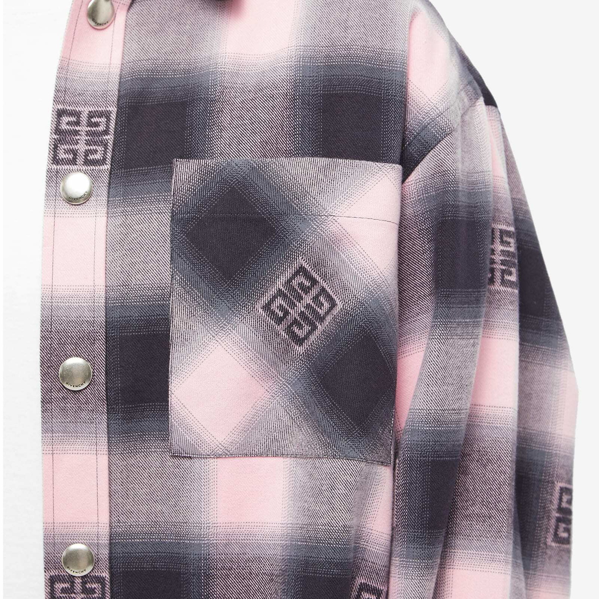 Tartan0627ページ Givenchy Men's 4G Logo Check Shirt in Bright Pink Givenchy