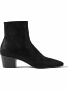 SAINT LAURENT - Vassili Suede Ankle Boots - Black