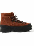 Diemme - Throwing Fits Rosset Rubber-Trimmed Suede Platform Boots - Brown