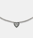 Kamyen Heart 18kt white gold choker with diamonds