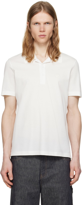 Photo: Courrèges White 'AC' Piqué Polo