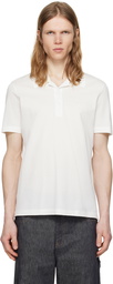 Courrèges White 'AC' Piqué Polo