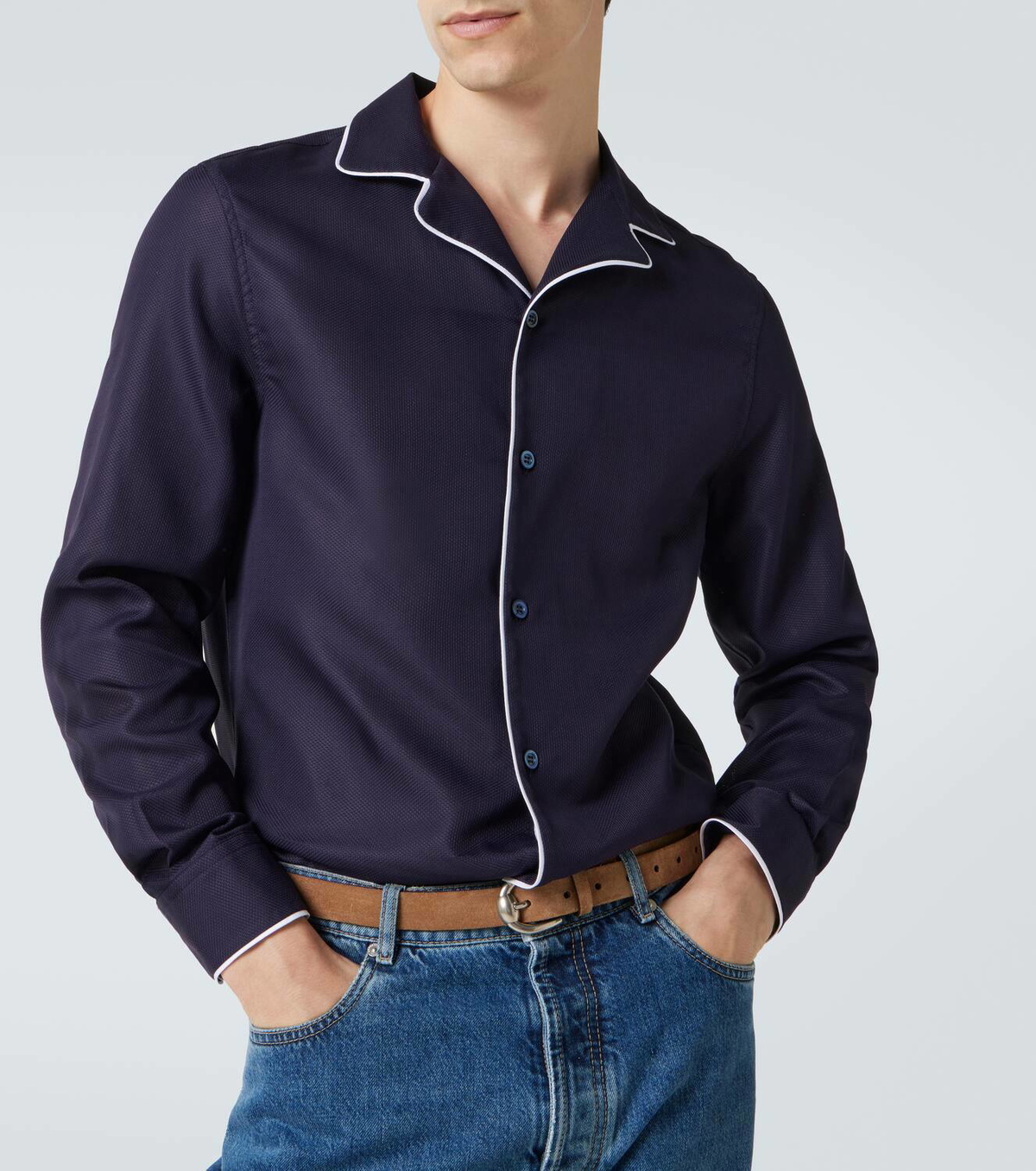 Brunello Cucinelli Cotton pajama shirt