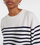 Lisa Yang Cila striped cashmere T-shirt