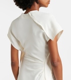 Victoria Beckham Victoria draped crêpe satin midi dress