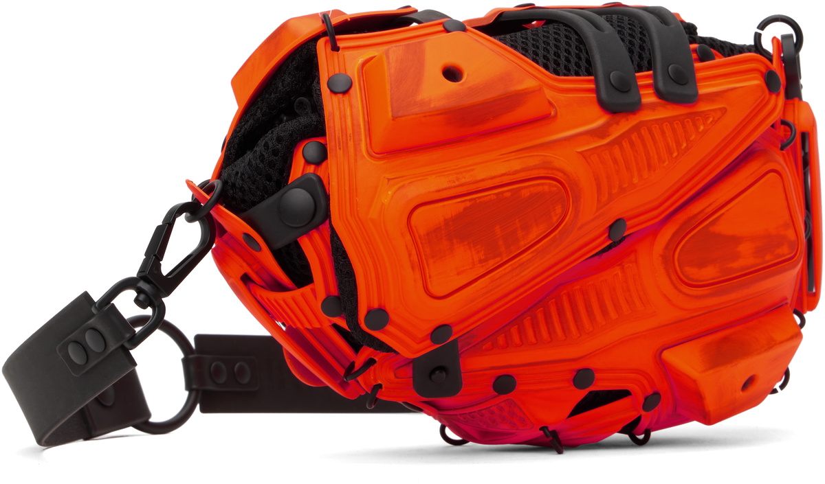 Innerraum Orange & Black Object I02 Clutch Crossbody Bag