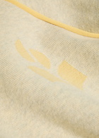 Isabel Marant étoile Loriby Logo Cotton-blend Jumper Light Grey