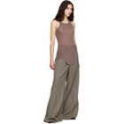 Rick Owens Pink Tower Basic Rib Tank Top
