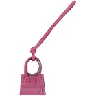Jacquemus Pink and Gunmetal Le Porte Cles Chiquito Keychain