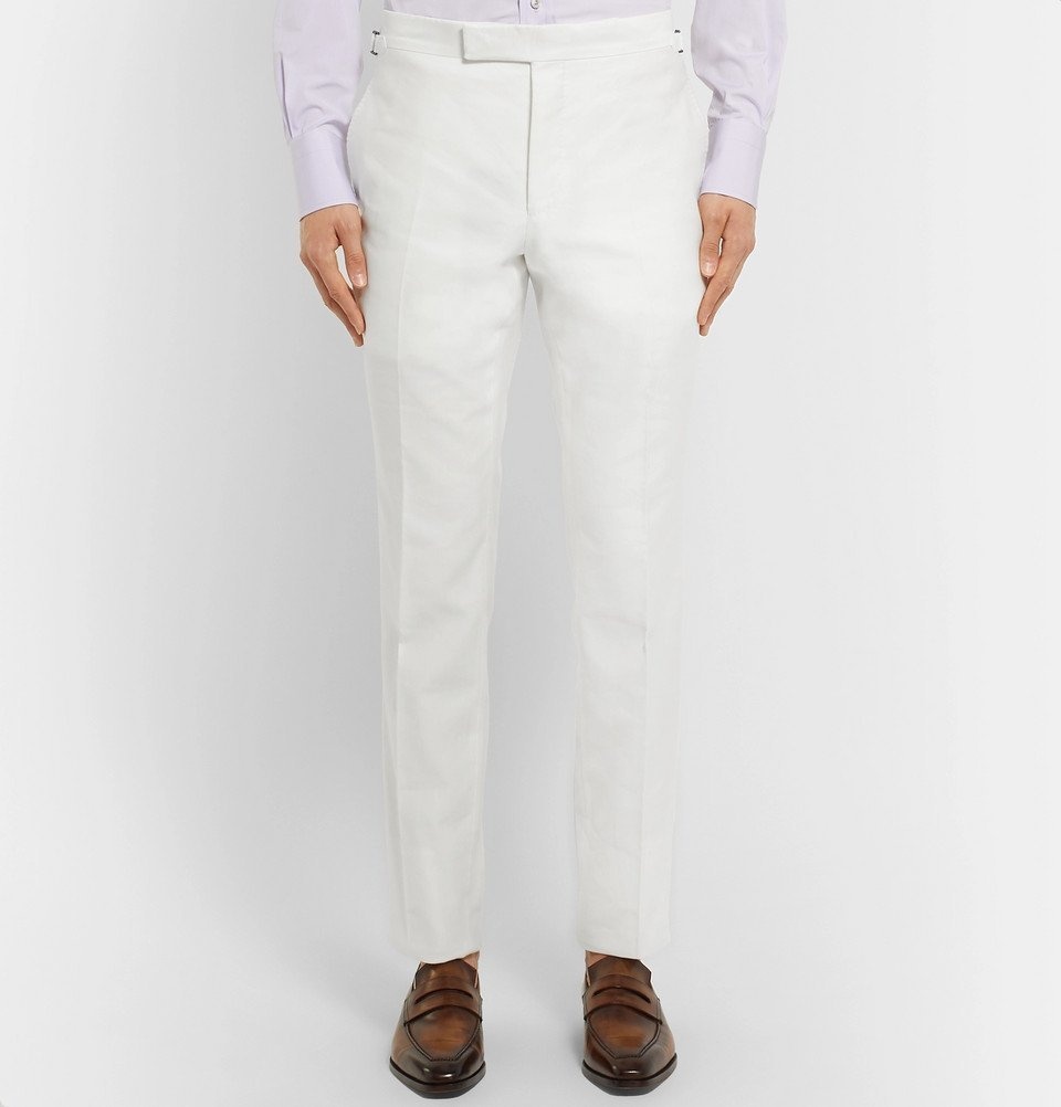 Relaxed Fit Trousers - White - Men | H&M