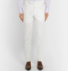 TOM FORD - White Shelton Slim-Fit Cotton and Linen-Blend Suit Trousers - Men - White
