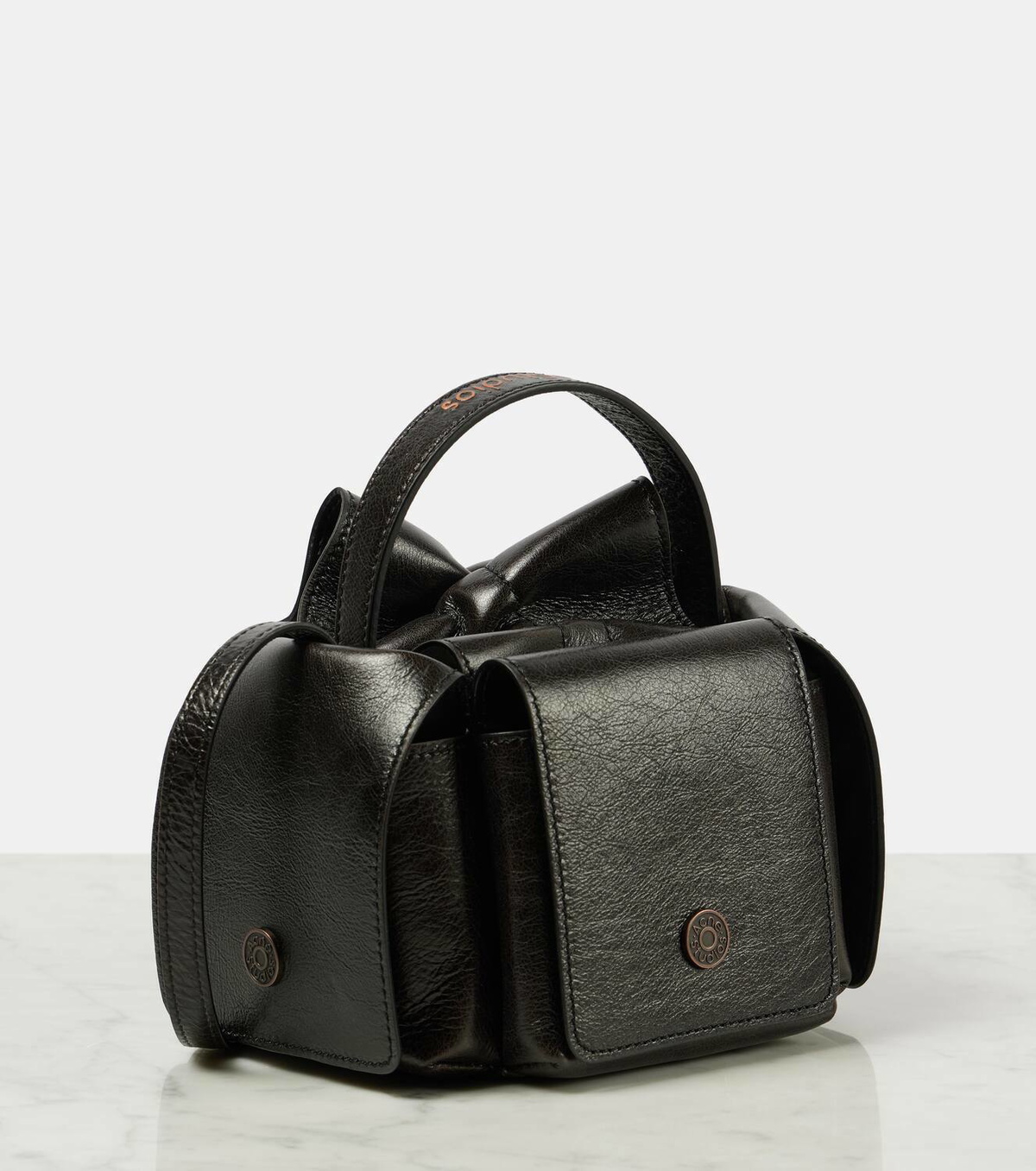 Acne Studios Multipocket Mini leather tote bag