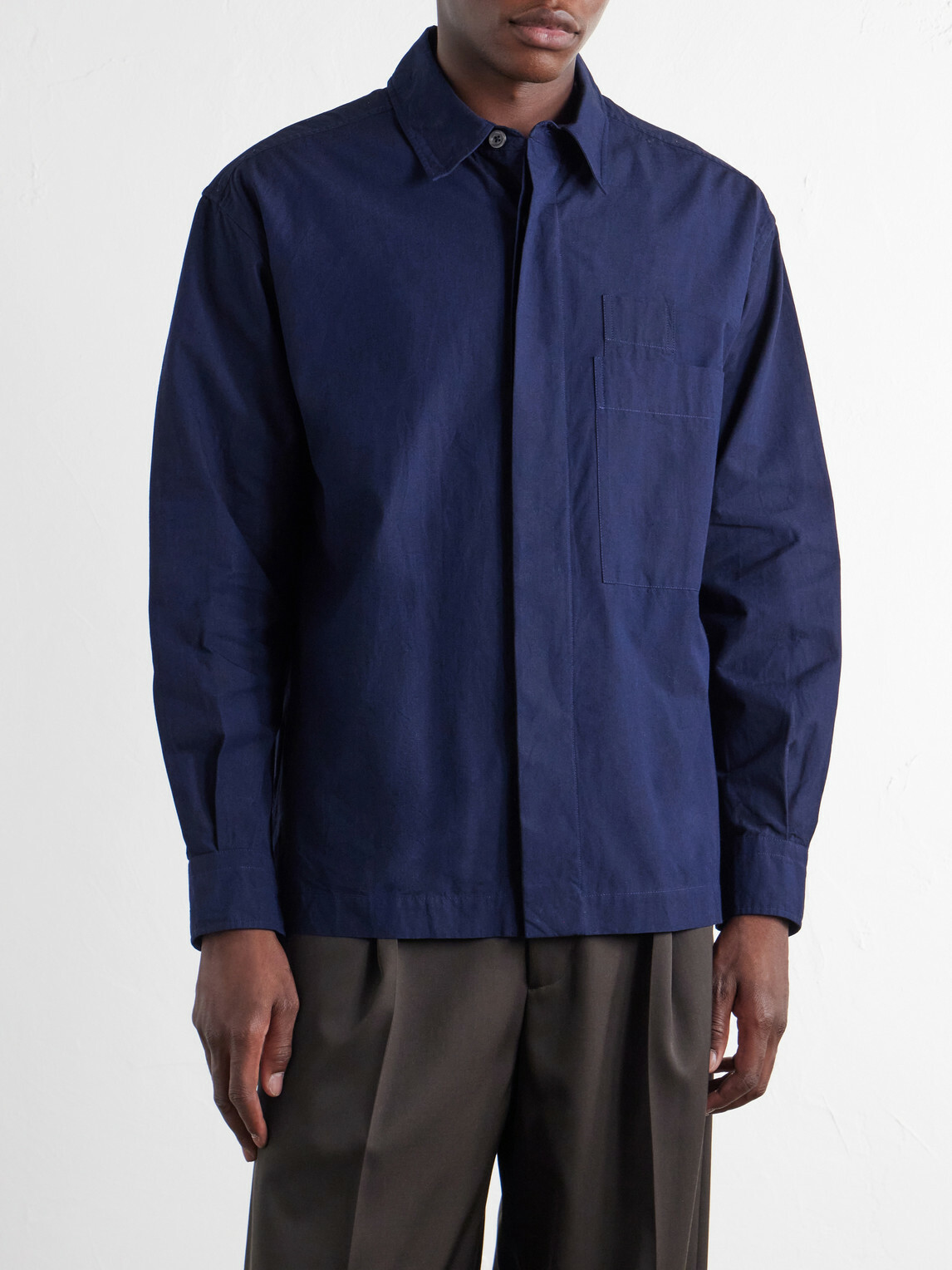 Margaret Howell - Cotton-Poplin Shirt - Blue