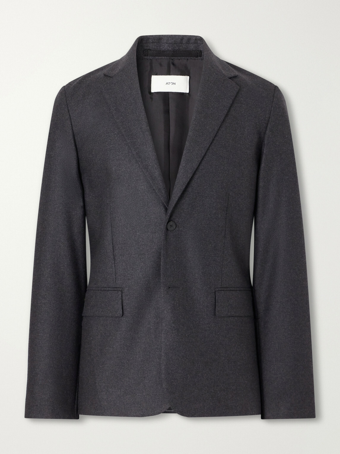 ATON - Wool-Flannel Suit Jacket - Gray