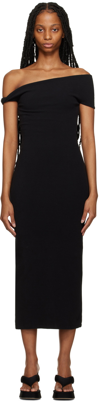 THIRD FORM Black Intertwined Midi Dress