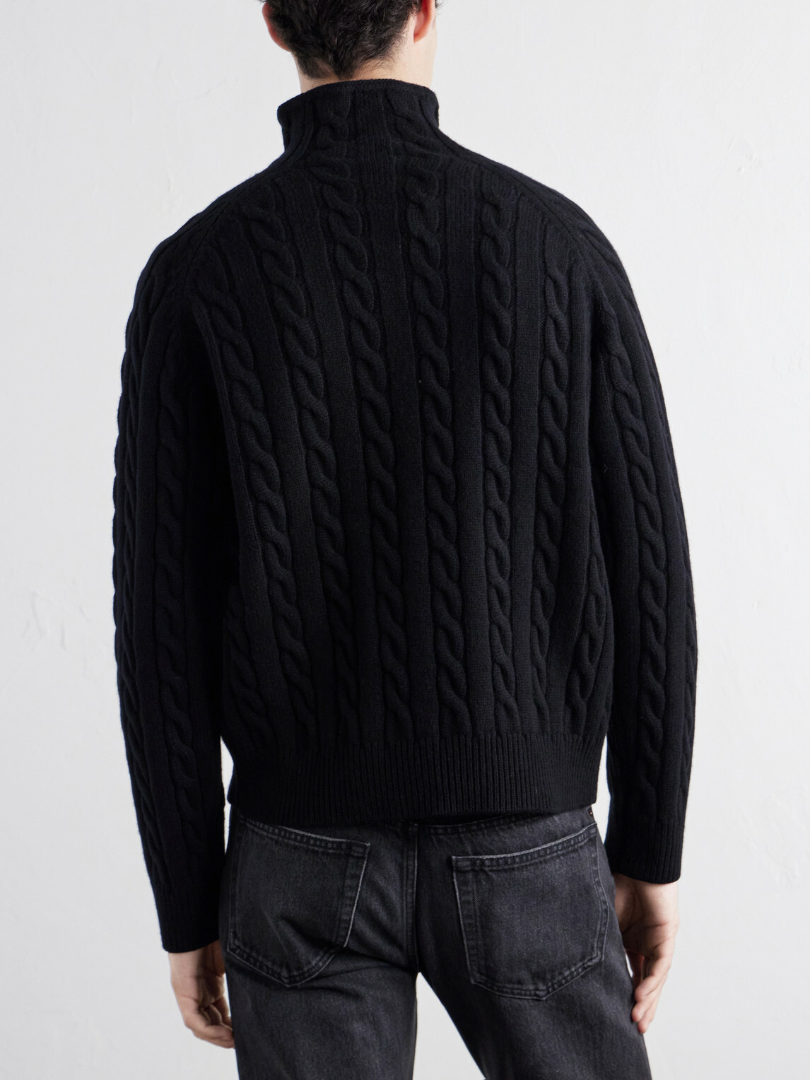 TOTEME - Cable-Knit Wool Sweater - Black