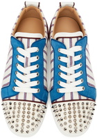 Christian Louboutin White Louis Junior Spike Orlato Sneakers