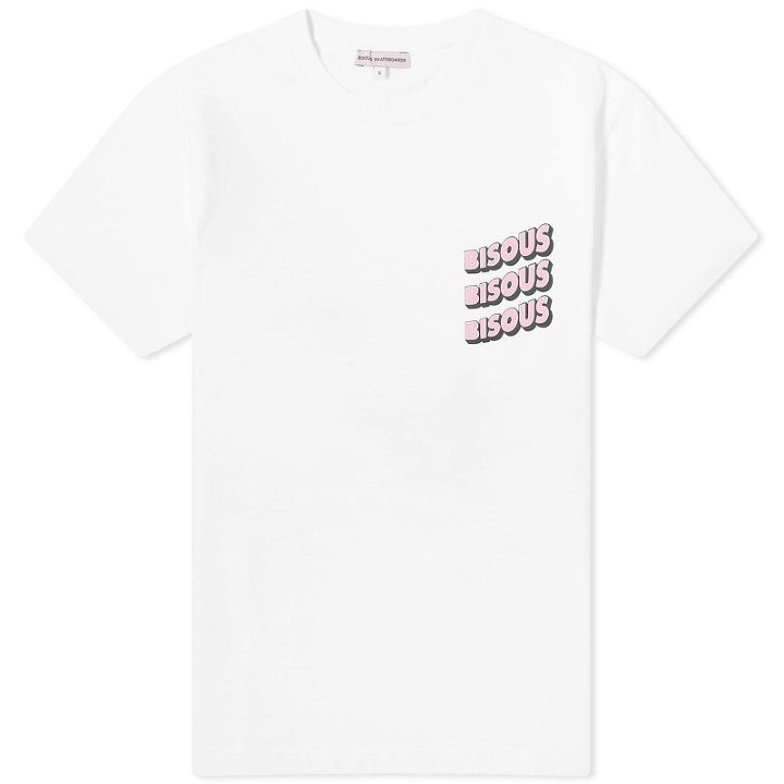 Photo: Bisous Skateboards Women's Sonics T-Shirt in White