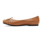 JW Anderson Brown Anchor Logo Ballerina Flats