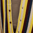 Pilgrim Surf + Supply Men's Kanoa Stripe Knit Cardigan in Yellow Multi